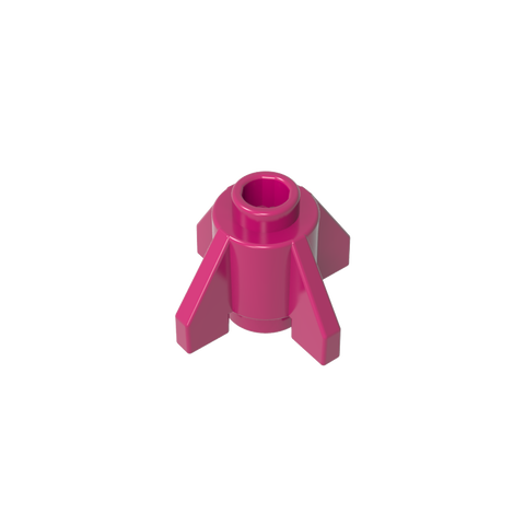 Gobricks,Brick Round 1 x 1 with Fins, Open Stud,4588,52394