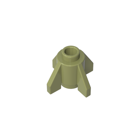 Gobricks,Brick Round 1 x 1 with Fins, Open Stud,4588,52394