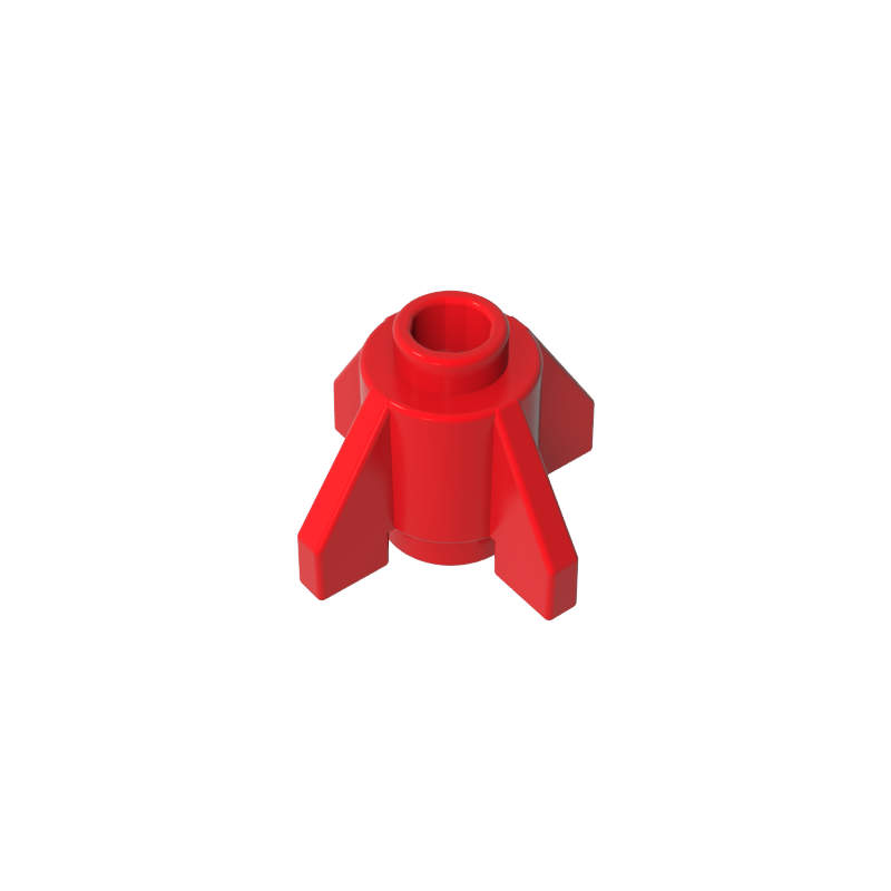 Gobricks,Brick Round 1 x 1 with Fins, Open Stud,4588,52394