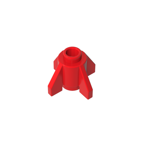 Gobricks,Brick Round 1 x 1 with Fins, Open Stud,4588,52394