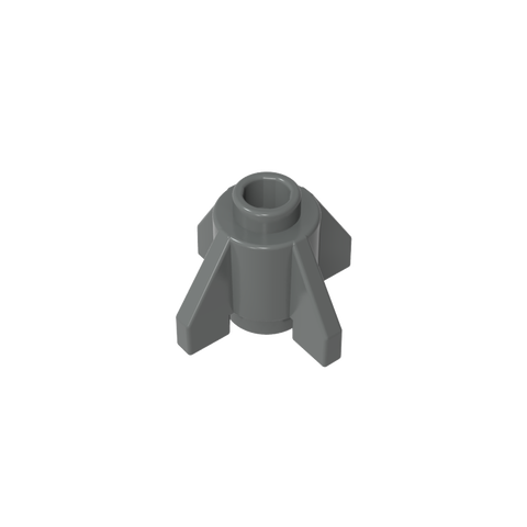 Gobricks,Brick Round 1 x 1 with Fins, Open Stud,4588,52394