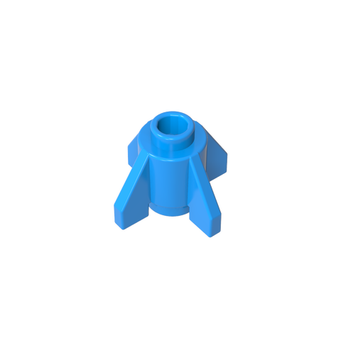 Gobricks,Brick Round 1 x 1 with Fins, Open Stud,4588,52394