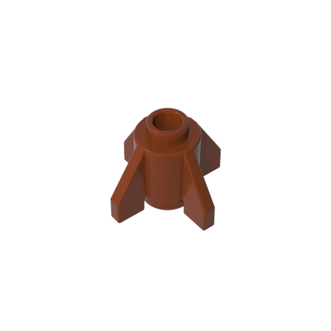 Gobricks,Brick Round 1 x 1 with Fins, Open Stud,4588,52394