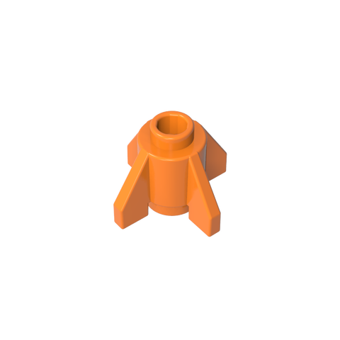 Gobricks,Brick Round 1 x 1 with Fins, Open Stud,4588,52394