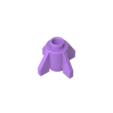 Gobricks,Brick Round 1 x 1 with Fins, Open Stud,4588,52394
