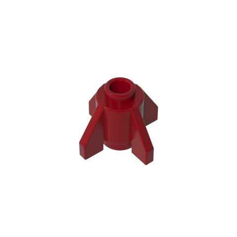 Gobricks,Brick Round 1 x 1 with Fins, Open Stud,4588,52394