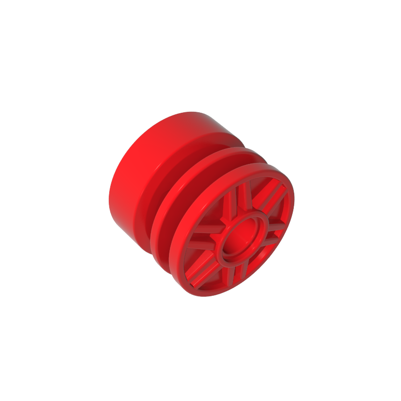 Gobricks,Wheel 18 x 14 with Pin Hole, Fake Bolts and Shallow Spokes,55981,20896,57754,34338