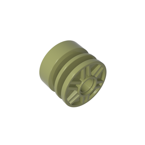 Gobricks,Wheel 18 x 14 with Pin Hole, Fake Bolts and Shallow Spokes,55981,20896,57754,34338