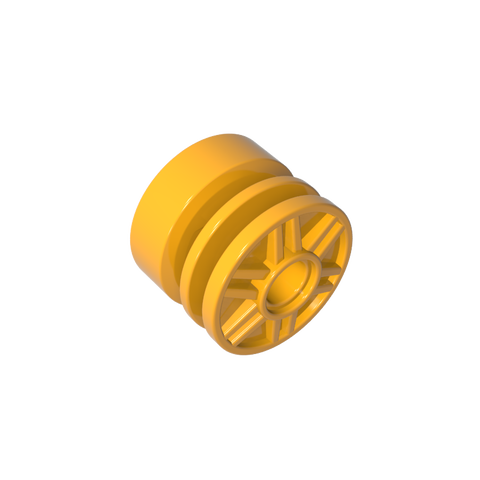 Gobricks,Wheel 18 x 14 with Pin Hole, Fake Bolts and Shallow Spokes,55981,20896,57754,34338