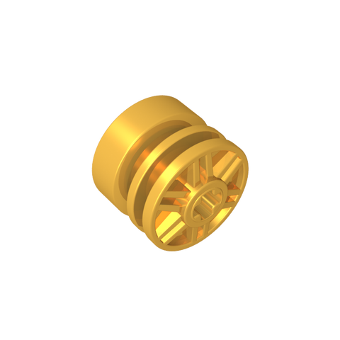 Gobricks,Wheel 18 x 14 with Axle Hole, Fake Bolts and Shallow Spokes,55982