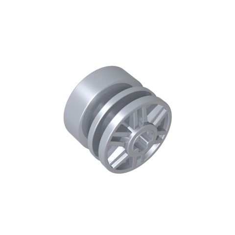 Gobricks,Wheel 18 x 14 with Axle Hole, Fake Bolts and Shallow Spokes,55982