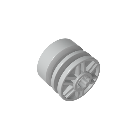 Gobricks,Wheel 18 x 14 with Axle Hole, Fake Bolts and Shallow Spokes,55982