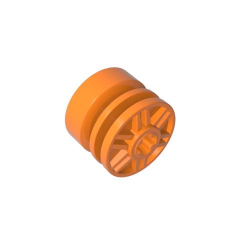 Gobricks,Wheel 18 x 14 with Axle Hole, Fake Bolts and Shallow Spokes,55982