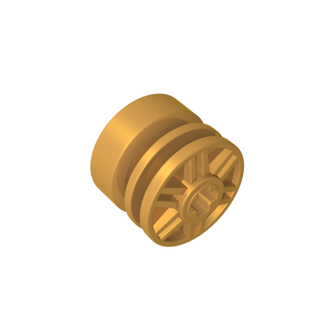 Gobricks,Wheel 18 x 14 with Axle Hole, Fake Bolts and Shallow Spokes,55982