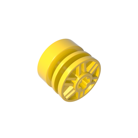 Gobricks,Wheel 18 x 14 with Axle Hole, Fake Bolts and Shallow Spokes,55982