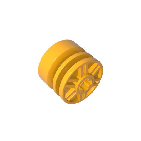 Gobricks,Wheel 18 x 14 with Axle Hole, Fake Bolts and Shallow Spokes,55982