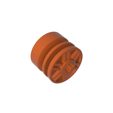 Gobricks,Wheel 18 x 14 with Axle Hole, Fake Bolts and Shallow Spokes,55982