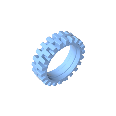 Gobricks,Tyre Offset Tread with Center Band 23 x 7,61254,61254b,3483