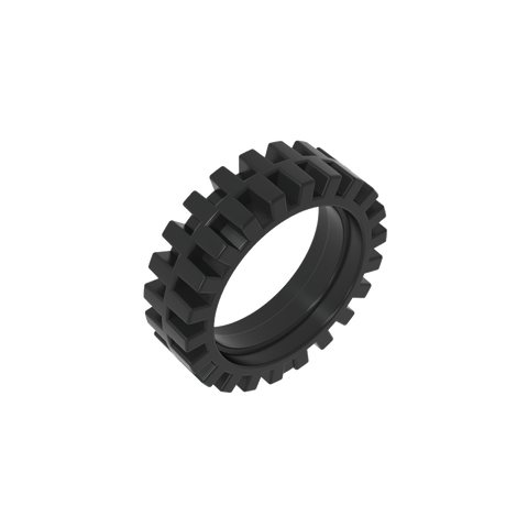 Gobricks,Tyre Offset Tread with Center Band 23 x 7,61254,61254b,3483