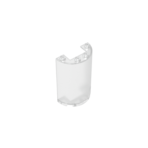 Gobricks,Cylinder Half 2 x 4 x 5 with 1 x 2 cutout,85941,35312,35313