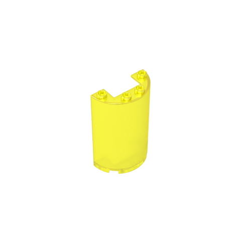 Gobricks,Cylinder Half 2 x 4 x 5 with 1 x 2 cutout,85941,35312,35313