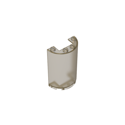 Gobricks,Cylinder Half 2 x 4 x 5 with 1 x 2 cutout,85941,35312,35313