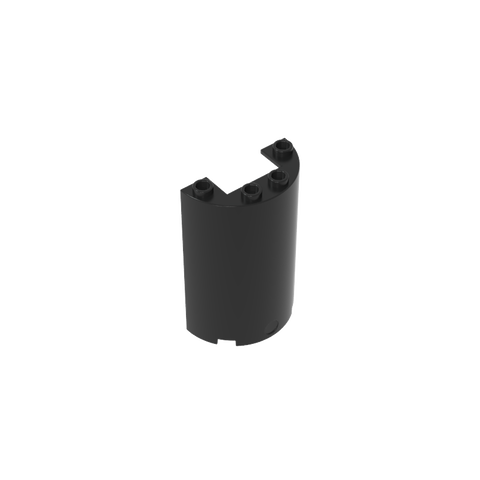 Gobricks,Cylinder Half 2 x 4 x 5 with 1 x 2 cutout,85941,35312,35313