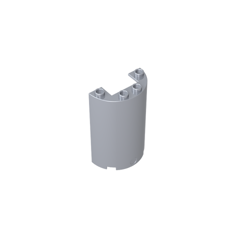Gobricks,Cylinder Half 2 x 4 x 5 with 1 x 2 cutout,85941,35312,35313