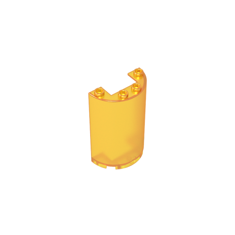 Gobricks,Cylinder Half 2 x 4 x 5 with 1 x 2 cutout,85941,35312,35313