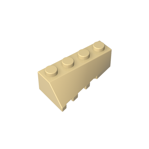 Gobricks,Wedge Sloped 45° 4 x 2 Right,43720