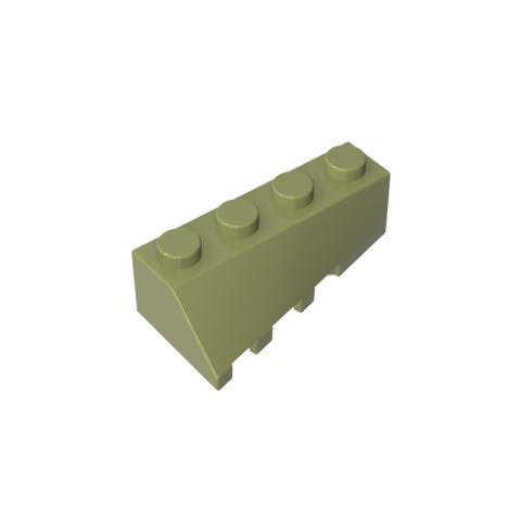 Gobricks,Wedge Sloped 45° 4 x 2 Right,43720
