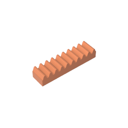 Gobricks,Technic Gear Rack 1 x 4,3743