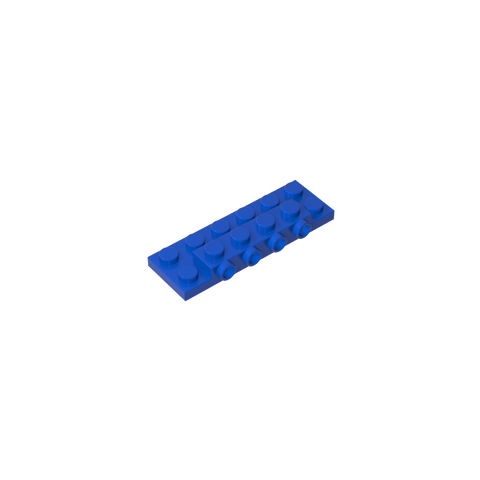 Gobricks,Plate Special 2 x 6 x 2/3 [Four Studs on Side],87609,72132