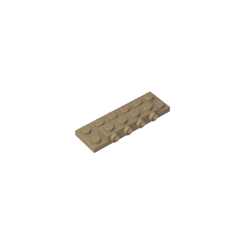 Gobricks,Plate Special 2 x 6 x 2/3 [Four Studs on Side],87609,72132