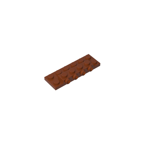 Gobricks,Plate Special 2 x 6 x 2/3 [Four Studs on Side],87609,72132