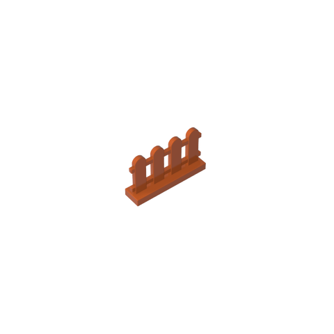 Gobricks,Picket Fence 1 x 4 x 2,33303