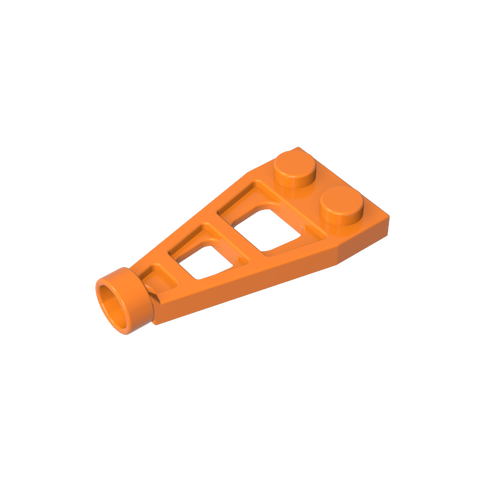 Gobricks,Plate Special 1 x 2 with Long Stud Receptacle (Space Wing),4596