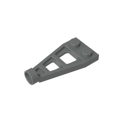 Gobricks,Plate Special 1 x 2 with Long Stud Receptacle (Space Wing),4596