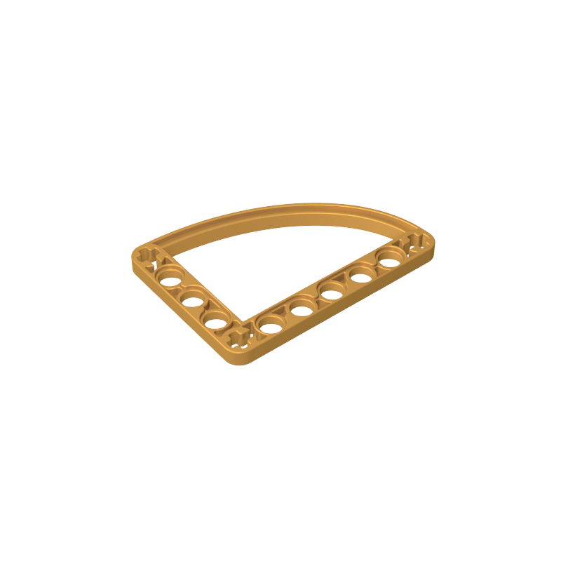 Gobricks,Technic Beam 5 x 7 L-Shape with Quarter Ellipse Thin,32251