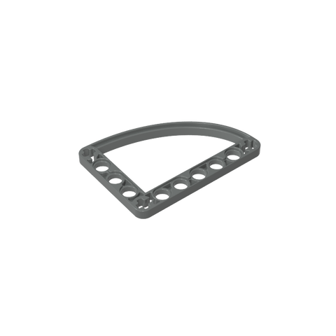 Gobricks,Technic Beam 5 x 7 L-Shape with Quarter Ellipse Thin,32251