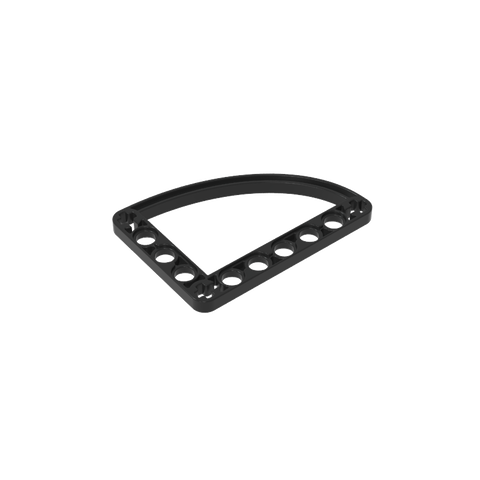 Gobricks,Technic Beam 5 x 7 L-Shape with Quarter Ellipse Thin,32251