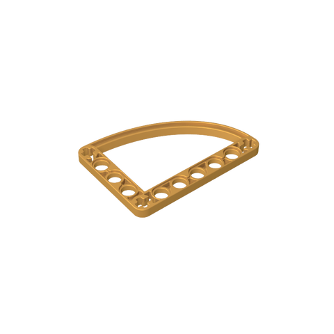 Gobricks,Technic Beam 5 x 7 L-Shape with Quarter Ellipse Thin,32251