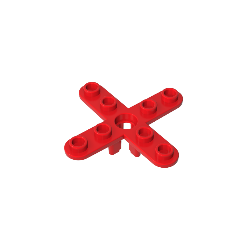 Gobricks,Propeller 4 Blade 5 Diameter with Rounded Ends, Open Hub,2479,67737
