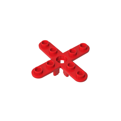 Gobricks,Propeller 4 Blade 5 Diameter with Rounded Ends, Open Hub,2479,67737