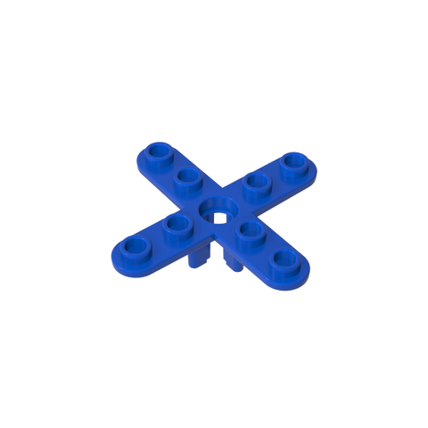 Gobricks,Propeller 4 Blade 5 Diameter with Rounded Ends, Open Hub,2479,67737
