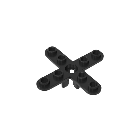 Gobricks,Propeller 4 Blade 5 Diameter with Rounded Ends, Open Hub,2479,67737