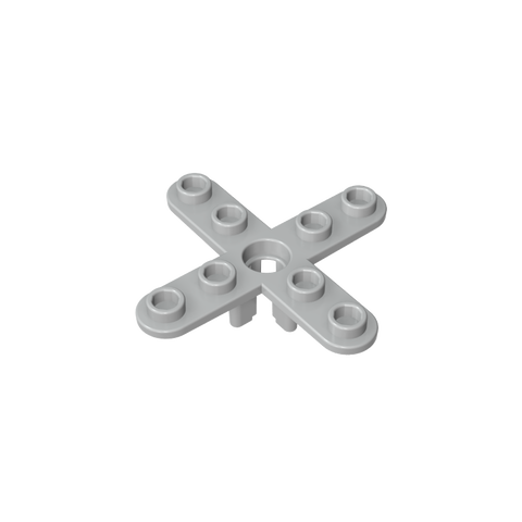 Gobricks,Propeller 4 Blade 5 Diameter with Rounded Ends, Open Hub,2479,67737