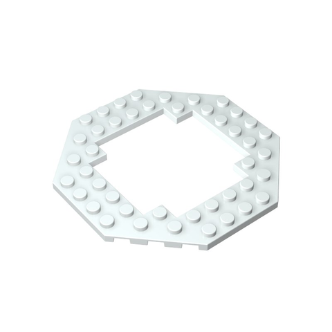Gobricks,Plate Special 10 x 10 Octagonal Open Center,6063,29159