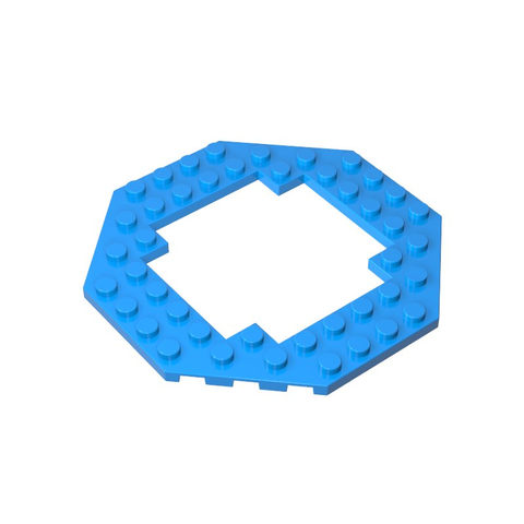 Gobricks,Plate Special 10 x 10 Octagonal Open Center,6063,29159