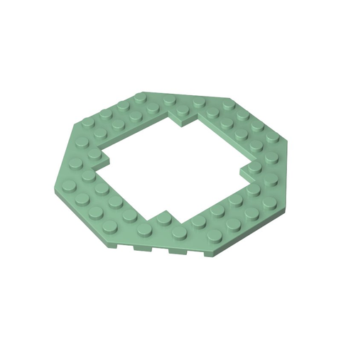 Gobricks,Plate Special 10 x 10 Octagonal Open Center,6063,29159